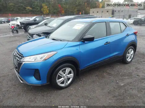 3N1CP5BVXML486245 — 2021 Nissan Kicks, фото 3 з IAAI, Правий бік