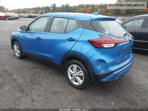 3N1CP5BVXML486245 — 2021 Nissan Kicks, фото 4 з IAAI, Правий бік