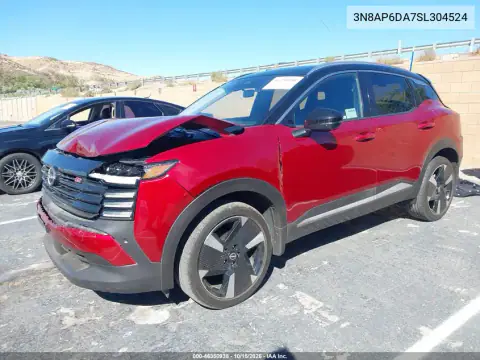 3N8AP6DA7SL304524 — 2025 Nissan Kicks, ფოტო 3, IAAI, წინა და უკანა ნაწილი
