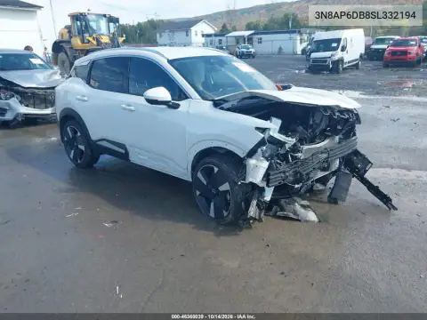 3N8AP6DB8SL332194 — 2025 Nissan Kicks, photo 2 from IAAI, Front end