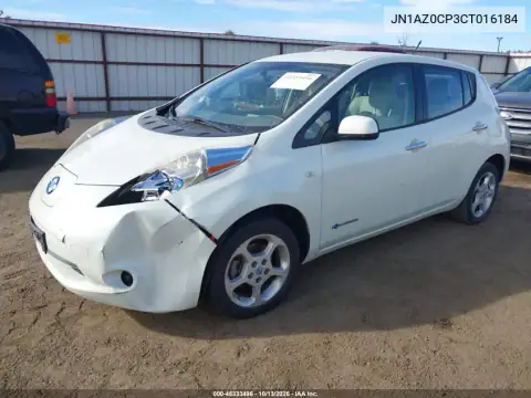 JN1AZ0CP3CT016184 — 2012 Nissan Leaf, photo 2 from IAAI, Left front