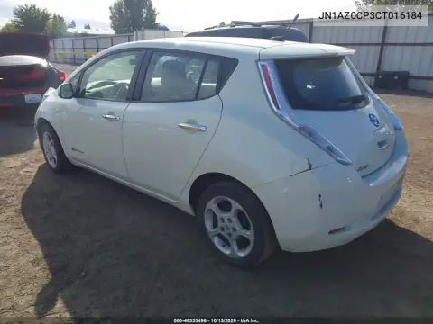JN1AZ0CP3CT016184 — 2012 Nissan Leaf, photo 3 from IAAI, Left front