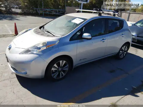 1N4AZ0CP4EC334367 — 2014 Nissan Leaf, zdjęcie 2 z IAAI 26.10.2026, Normalne zużycie