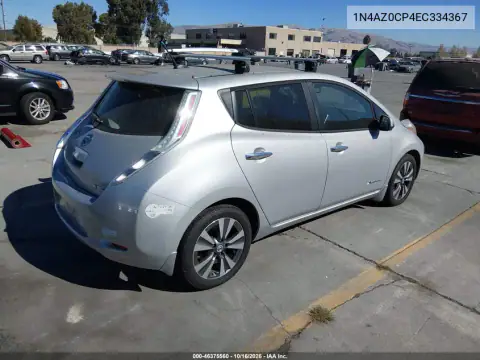 1N4AZ0CP4EC334367 — 2014 Nissan Leaf, zdjęcie 4 z IAAI 26.10.2026, Normalne zużycie