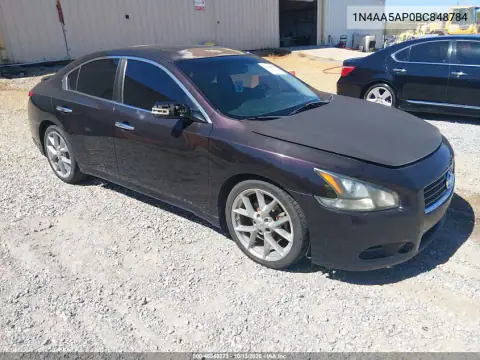 1N4AA5AP0BC848784 — 2011 Nissan Maxima, Естественный износ, фото до ремонта