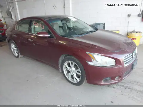 1N4AA5AP1CC848648 — 2012 Nissan Maxima, Задняя часть, фото до ремонта