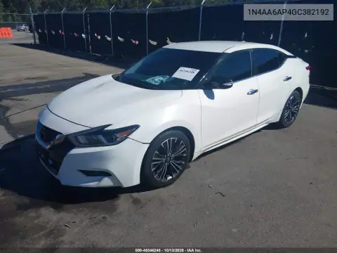 1N4AA6AP4GC382192 — 2016 Nissan Maxima, фото 3 с аукциона IAAI, Передняя часть