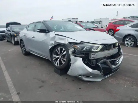 2017 Nissan Maxima 3.5 Sl VIN 1N4AA6AP2HC438874 фото 2
