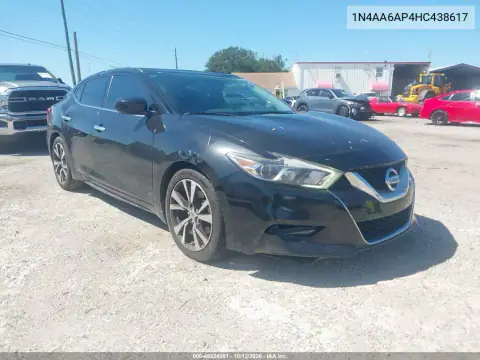 1N4AA6AP4HC438617 — 2017 Nissan Maxima, Dach, zdjęć przed naprawą