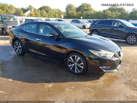 1N4AA6AP2JC375524 — 2018 Nissan Maxima, Лівий бік, фото до ремонту