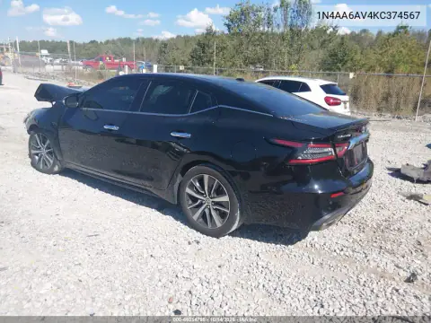 1N4AA6AV4KC374567 — 2019 Nissan Maxima, фото 4 с аукциона IAAI, ПЕРЕДНЯЯ ЧАСТЬ