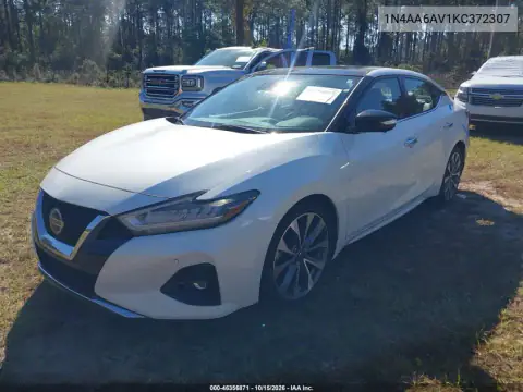 1N4AA6AV1KC372307 — 2019 Nissan Maxima, ფოტო 3, IAAI, ქარიშხლით დაზიანება