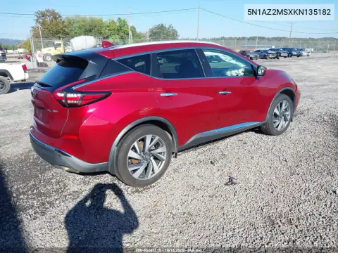 5N1AZ2MSXKN135182 — 2019 Nissan Murano, photo 5 from IAAI, Front end