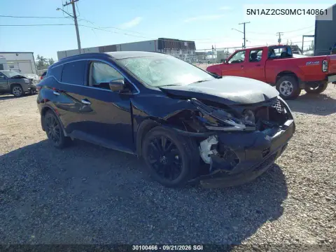 5N1AZ2CS0MC140861 — 2021 Nissan Murano, Передняя часть справа, фото до ремонта
