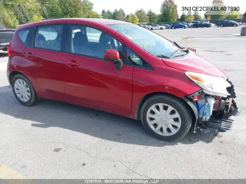 3N1CE2CPXEL407890 — 2014 Nissan Note, Передняя часть, фото до ремонта