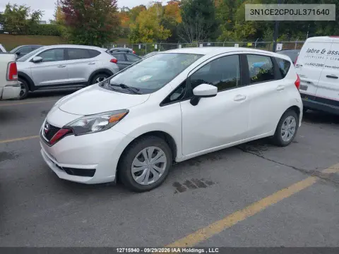 2018 Nissan Versa Note 1.6 S/1.6 Sr/1.6 Sv VIN 3N1CE2CP0JL371640 фото 3