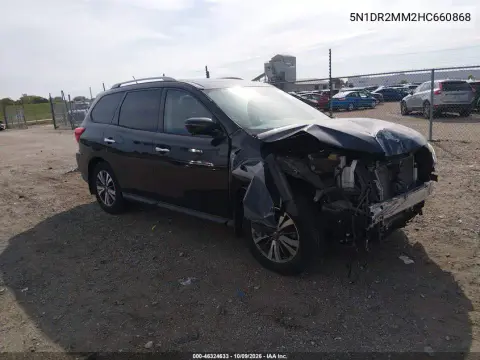 5N1DR2MM2HC660868 — 2017 Nissan Pathfinder, Передняя часть, фото до ремонта
