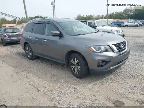 2017 Nissan Pathfinder Sv VIN 5N1DR2MMXHC664652 фото 2