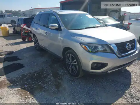 5N1DR2DM1LC599800 — 2020 Nissan Pathfinder, Parte trasera, fotos antes de reparar