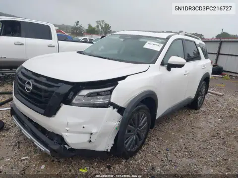 5N1DR3CD3PC216727 — 2023 Nissan Pathfinder, zdjęcie 3 z IAAI, Przód