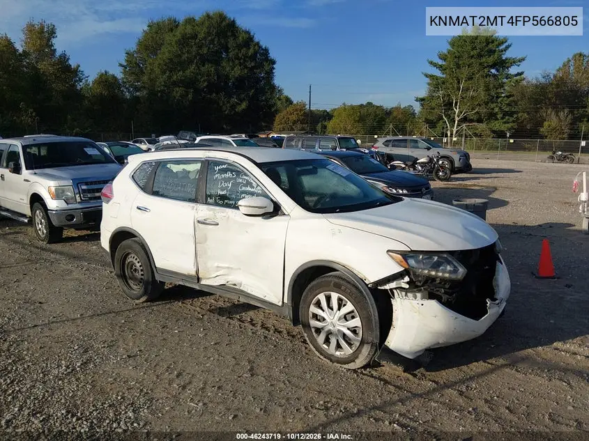 KNMAT2MT4FP566805 — 2015 Nissan Rogue, foto 2 de IAAI, Lado derecho