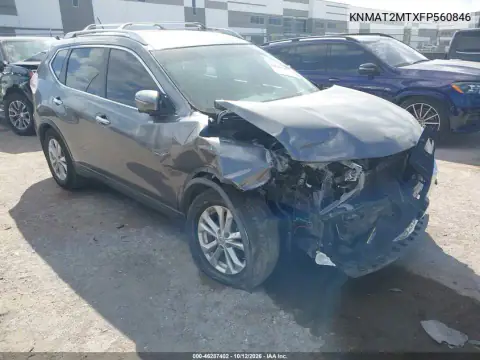 KNMAT2MTXFP560846 — 2015 Nissan Rogue, Front end, before-repair photos