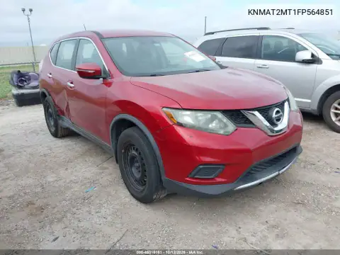 KNMAT2MT1FP564851 — 2015 Nissan Rogue, Prawy bok, zdjęć przed naprawą