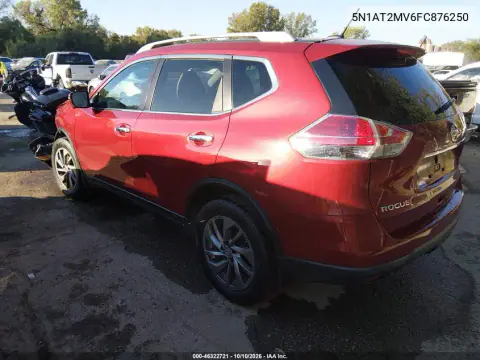 2015 Nissan Rogue Sl VIN 5N1AT2MV6FC876250 фото 4