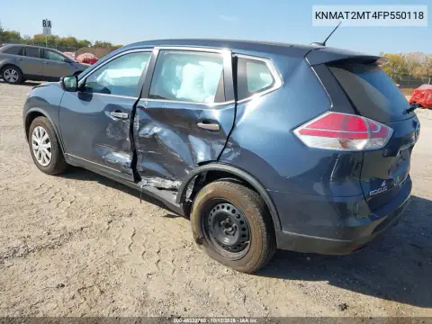 KNMAT2MT4FP550118 — 2015 Nissan Rogue, фото 4 з IAAI, Лівий бік