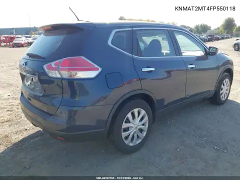 KNMAT2MT4FP550118 — 2015 Nissan Rogue, фото 5 з IAAI, Лівий бік