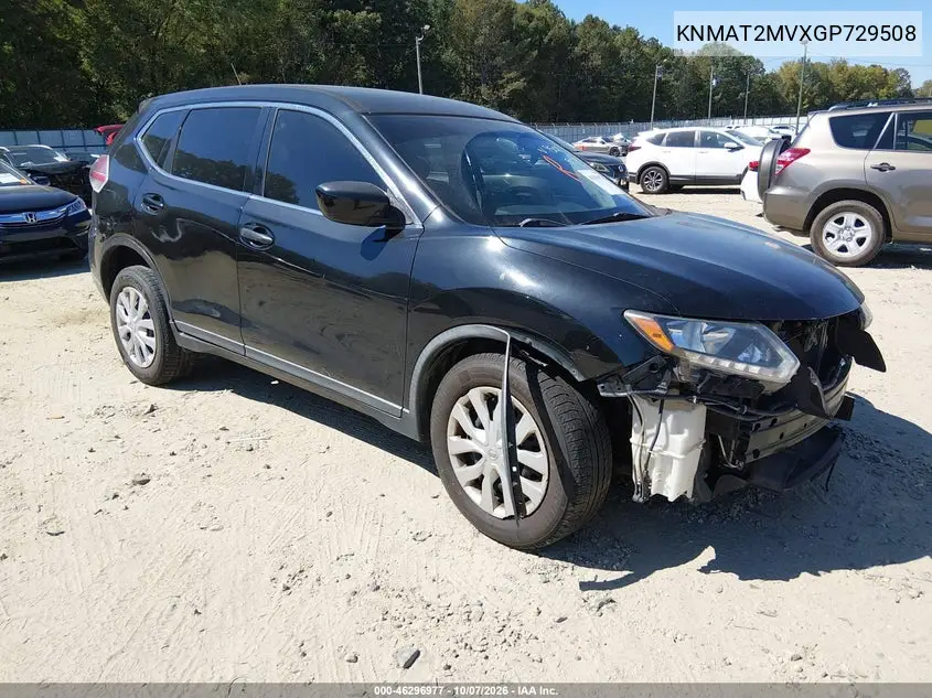 2016 Nissan Rogue S VIN KNMAT2MVXGP729508 фото 2