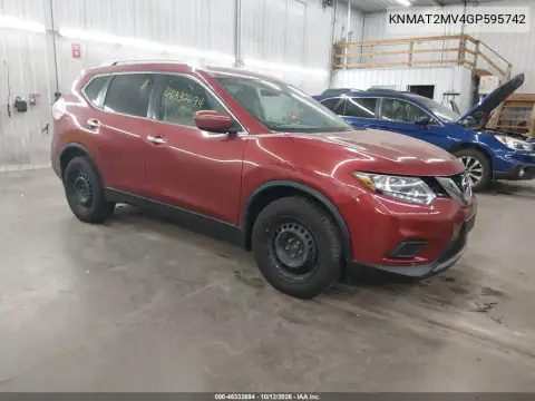 KNMAT2MV4GP595742 — 2016 Nissan Rogue, Left side, before-repair photos