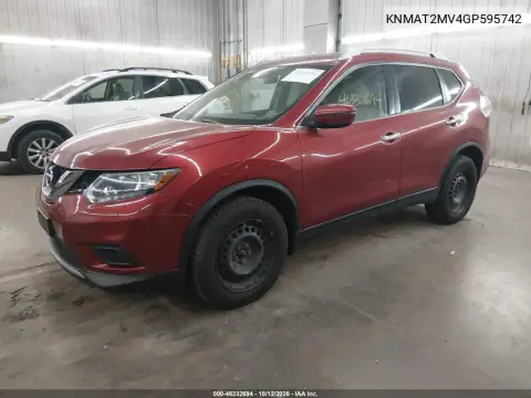 KNMAT2MV4GP595742 — 2016 Nissan Rogue, foto 3 de IAAI, Lado izquierdo
