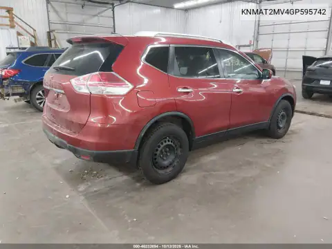 KNMAT2MV4GP595742 — 2016 Nissan Rogue, foto 5 de IAAI, Lado izquierdo