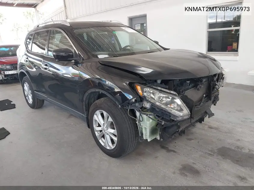 KNMAT2MTXGP695973 — 2016 Nissan Rogue, фото 2 с аукциона IAAI, Передняя часть