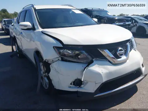 KNMAT2MT3GP656559 — 2016 Nissan Rogue, ფოტო 2, IAAI, წინა ნაწილი