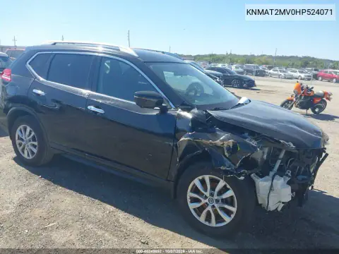 KNMAT2MV0HP524071 — 2017 Nissan Rogue, Передняя часть, фото до ремонта