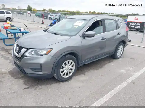 KNMAT2MT1HP545221 — 2017 Nissan Rogue, Задня частина, фото до ремонту