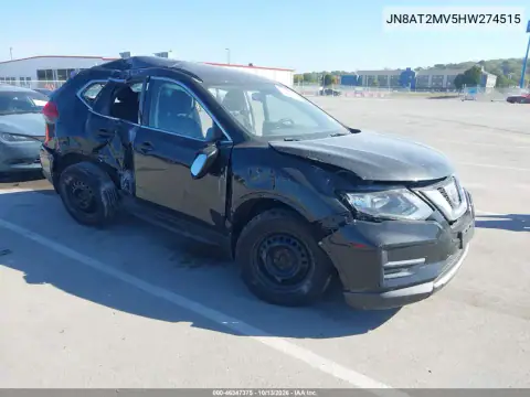 JN8AT2MV5HW274515 Nissan Rogue 2017 — Left side damage, before-repair photo