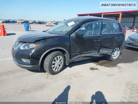 JN8AT2MV5HW274515 — 2017 Nissan Rogue, photo 2 from IAAI, Left side