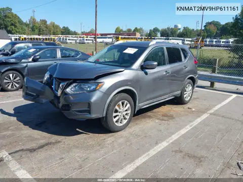 KNMAT2MV9HP611161 — 2017 Nissan Rogue, photo 2 from IAAI, Front end