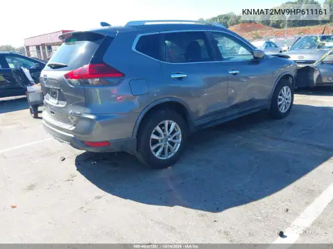 KNMAT2MV9HP611161 — 2017 Nissan Rogue, photo 4 from IAAI, Front end