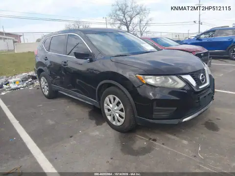 KNMAT2MT2HP512115 — 2017 Nissan Rogue, ბუნებრივი ცვეთა, ფოტოები შეკეთებამდე