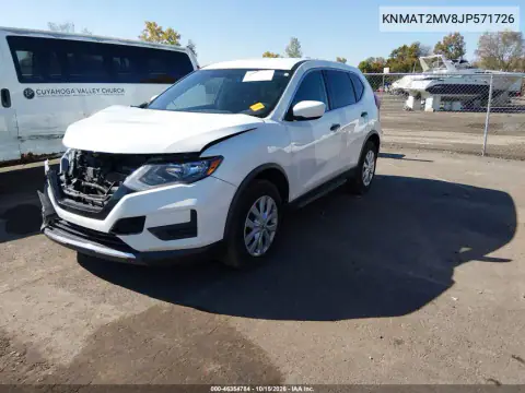 KNMAT2MV8JP571726 — 2018 Nissan Rogue, foto 3 de IAAI, Delantera derecha