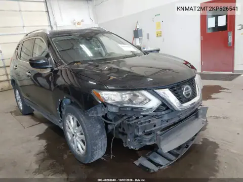 KNMAT2MT2KP526541 — 2019 Nissan Rogue, Передняя часть, фото до ремонта