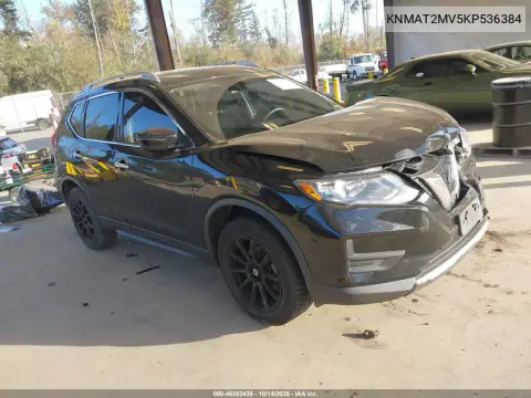 KNMAT2MV5KP536384 — 2019 Nissan Rogue, Przód, zdjęć przed naprawą