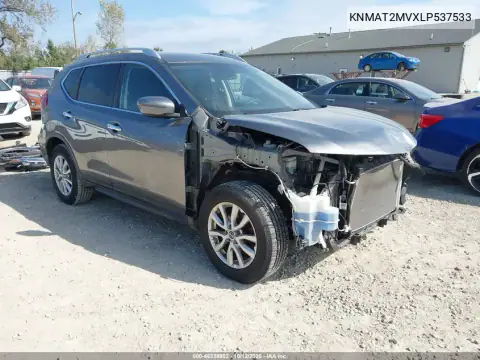 KNMAT2MVXLP537533 — 2020 Nissan Rogue, Przód, zdjęć przed naprawą