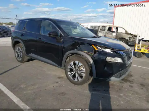 5N1AT3BA8MC766612 — 2021 Nissan Rogue, photo 2 from IAAI, Front end