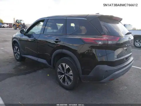 5N1AT3BA8MC766612 — 2021 Nissan Rogue, photo 4 from IAAI, Front end