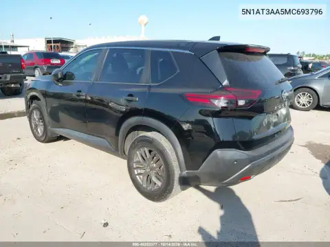 5N1AT3AA5MC693796 — 2021 Nissan Rogue, photo 3 from IAAI, Right front